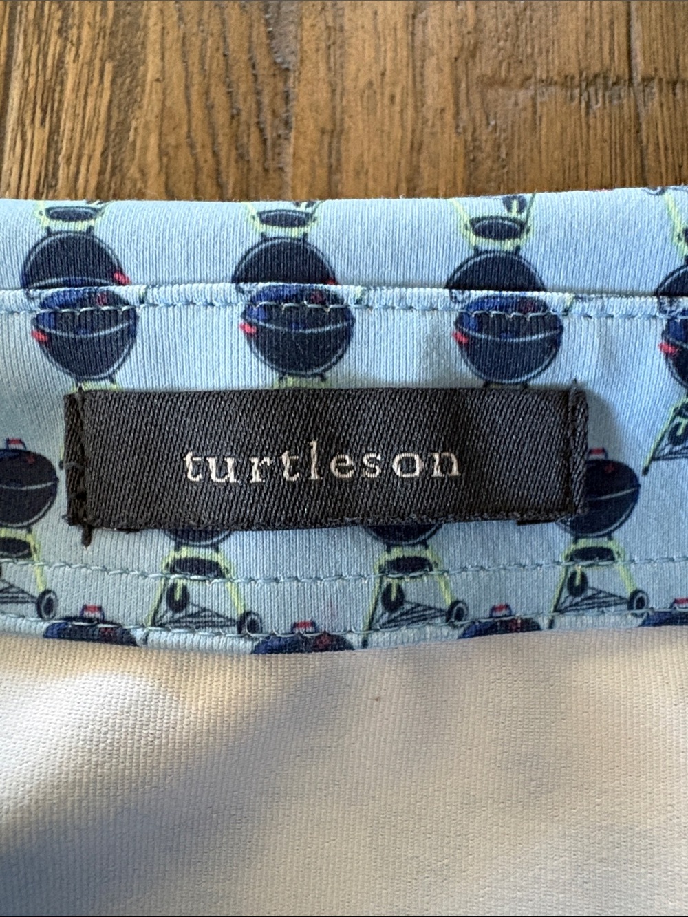 Turtleson Men’s Golf Polo Shirt Barbeque Grill Print Size XL - Picture 2 of 5